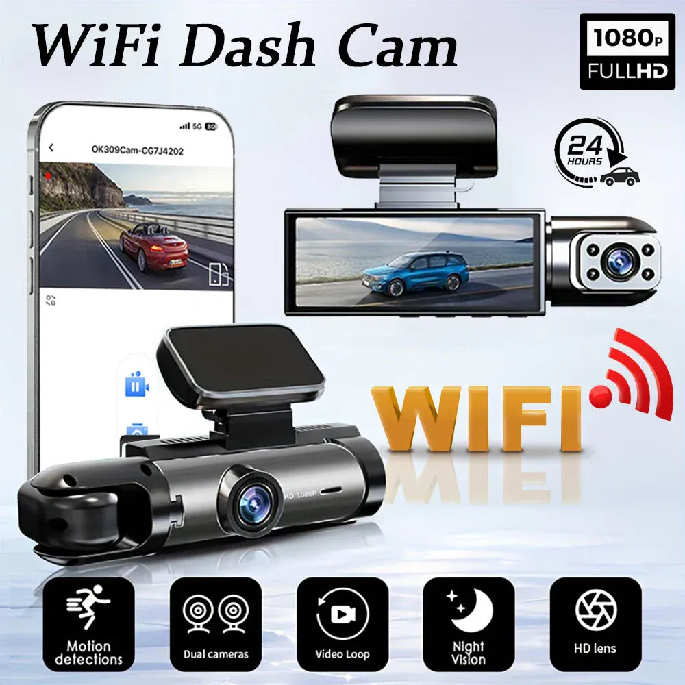 1080P WIFI Dual camera Dash Cam