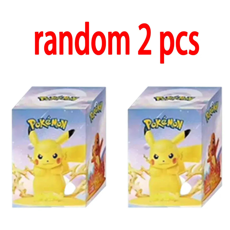 12 Pok é mon Action Dolls Pikachu Blind Box Anime Models Desktop Decorations Pok é mon Toys Children's Birthday Gifts
