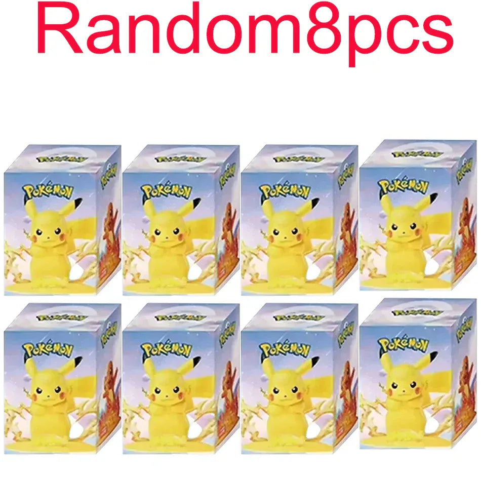 12 Pokémon Action Dolls Pikachu Blind Box Anime Models Desktop Decorations
