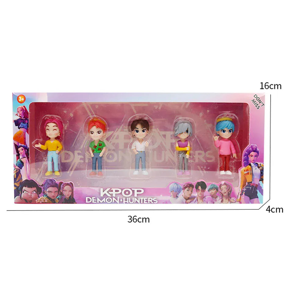 2026NEW Kpop Devil Hunter Rumi Zoe Mira anime polyvinyl chloride character collection desktop trinkets Childrens New Year gift