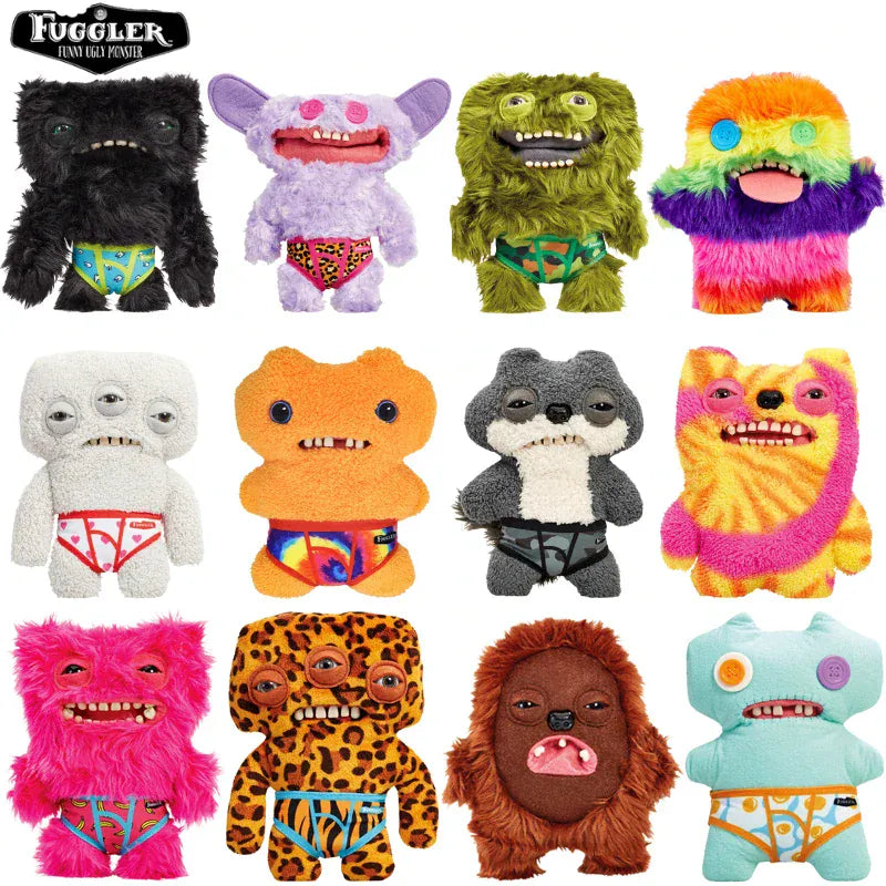22cm Original Fuggler Plush Toys Funny Tooth Monster Annoyed Alien Crazy Rabbit Mcgoo Wide-Eyed Monster Peluche Dolls Gifts Kid