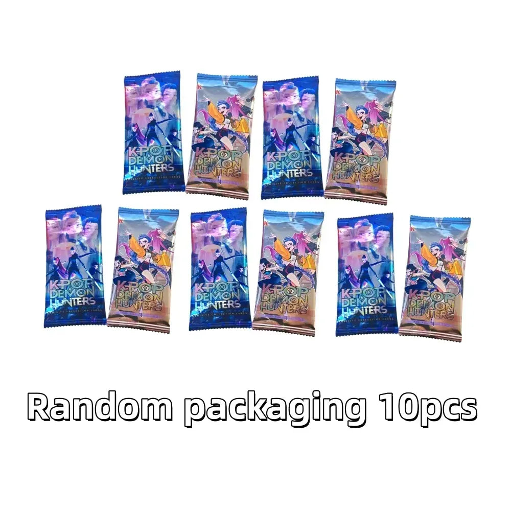 Anime Kpop Demon Hunter Collectible Card Game Blind Box K pop Huntrix Rumi Mira Zoey Photocard Adult Fun Hobby Mystery Bag Gifts