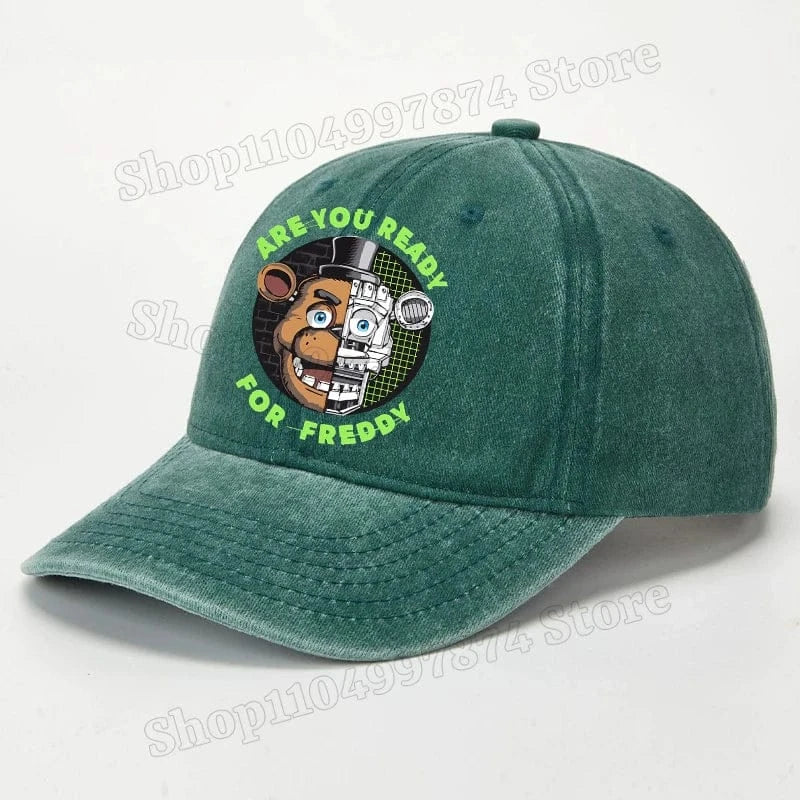 Five Nights At Freddys Baseball Cap Men Fnafs Anime Retro Sun Hat Boy Outdoor Sports Sunbonnet Adult Spring Autumn Headgear Gift