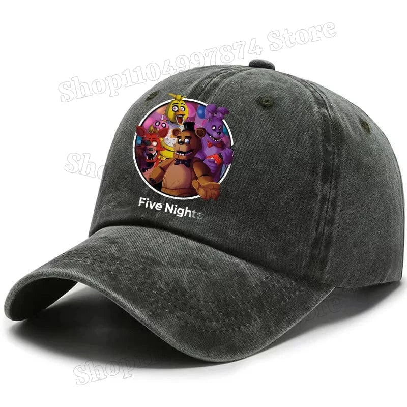 Five Nights At Freddys Baseball Cap Men Fnafs Anime Retro Sun Hat Boy Outdoor Sports Sunbonnet Adult Spring Autumn Headgear Gift