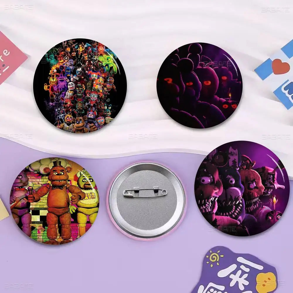 FNAF Game Security Breach Anime Brooches Cute Cartoon Badge Jacket Jeans Lapel Pin Gift Accessorie