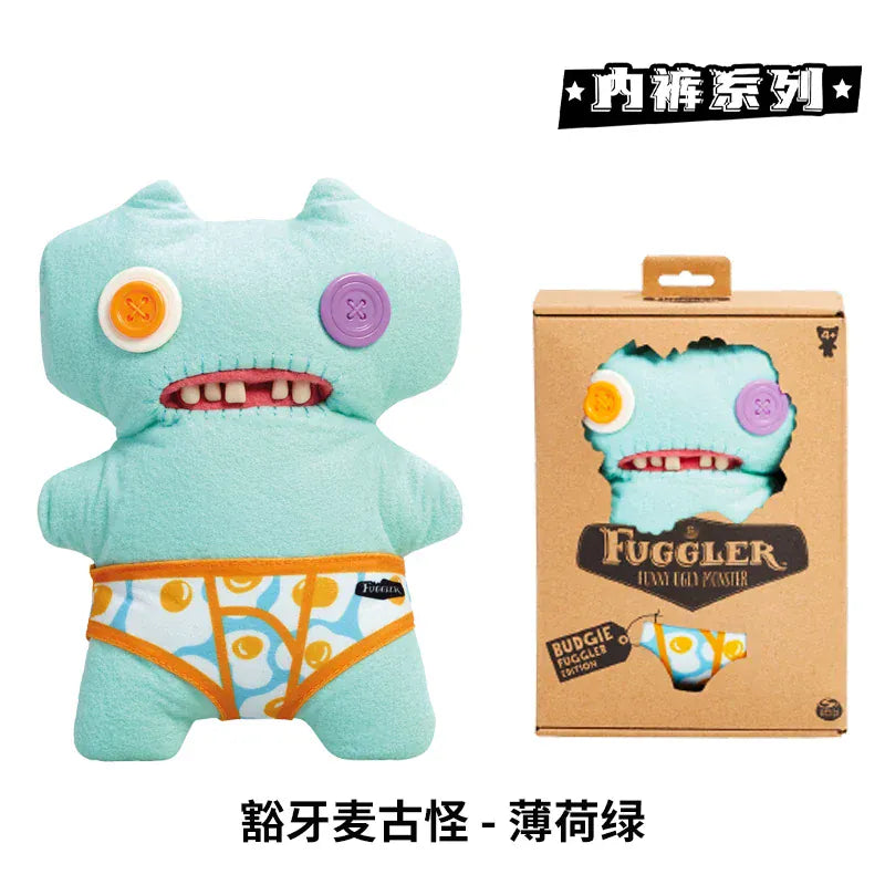 Fuggler Funny Ugly Monster Budgie Fuggler Edition Underpants Series Quirky Funny Tooth Monster Count Underoo McGoo Plush Dolls