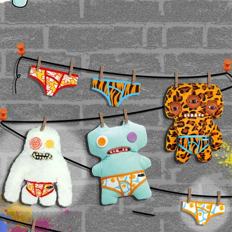 Fuggler Plush Toys Funny Ugly Teeth Monster Beach Resort Series Plushies Squirm Crazy Rabbit Stuffed Peluche Doll Gifts