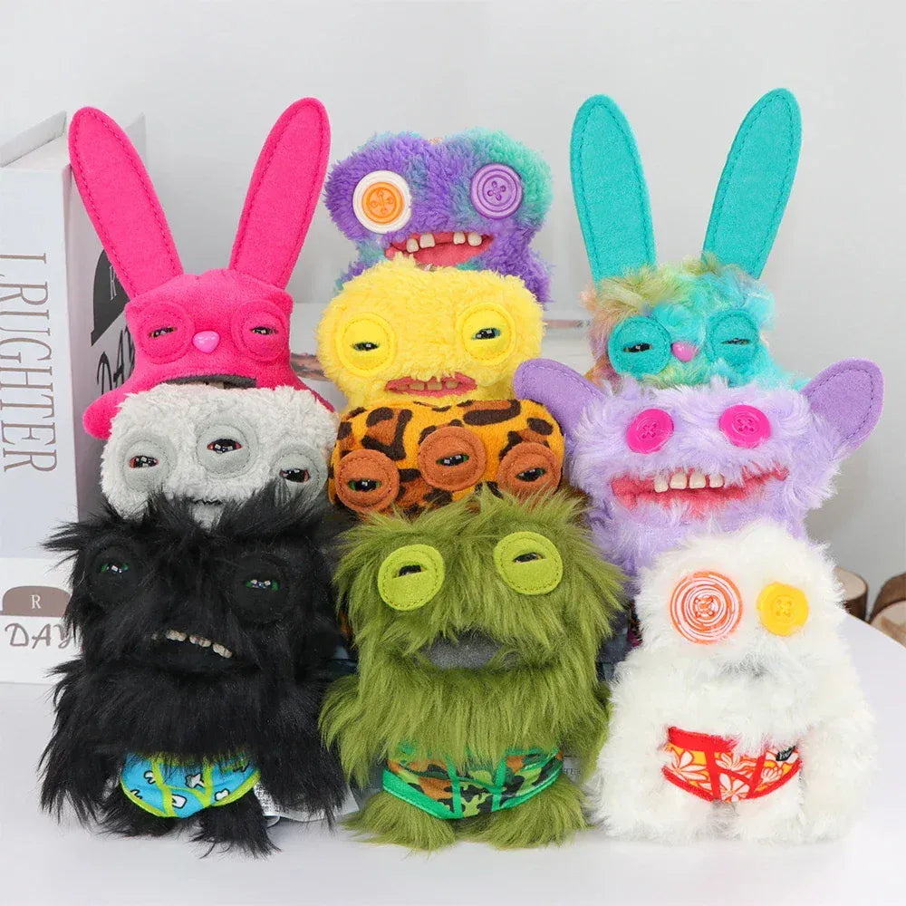 Fuggler Soft Plush Dolls Keychain Ugly Grin Cute Teeth Monster Pendant Fugg Cartoon Funny Backpack Keyring Accessories Gifts11CM