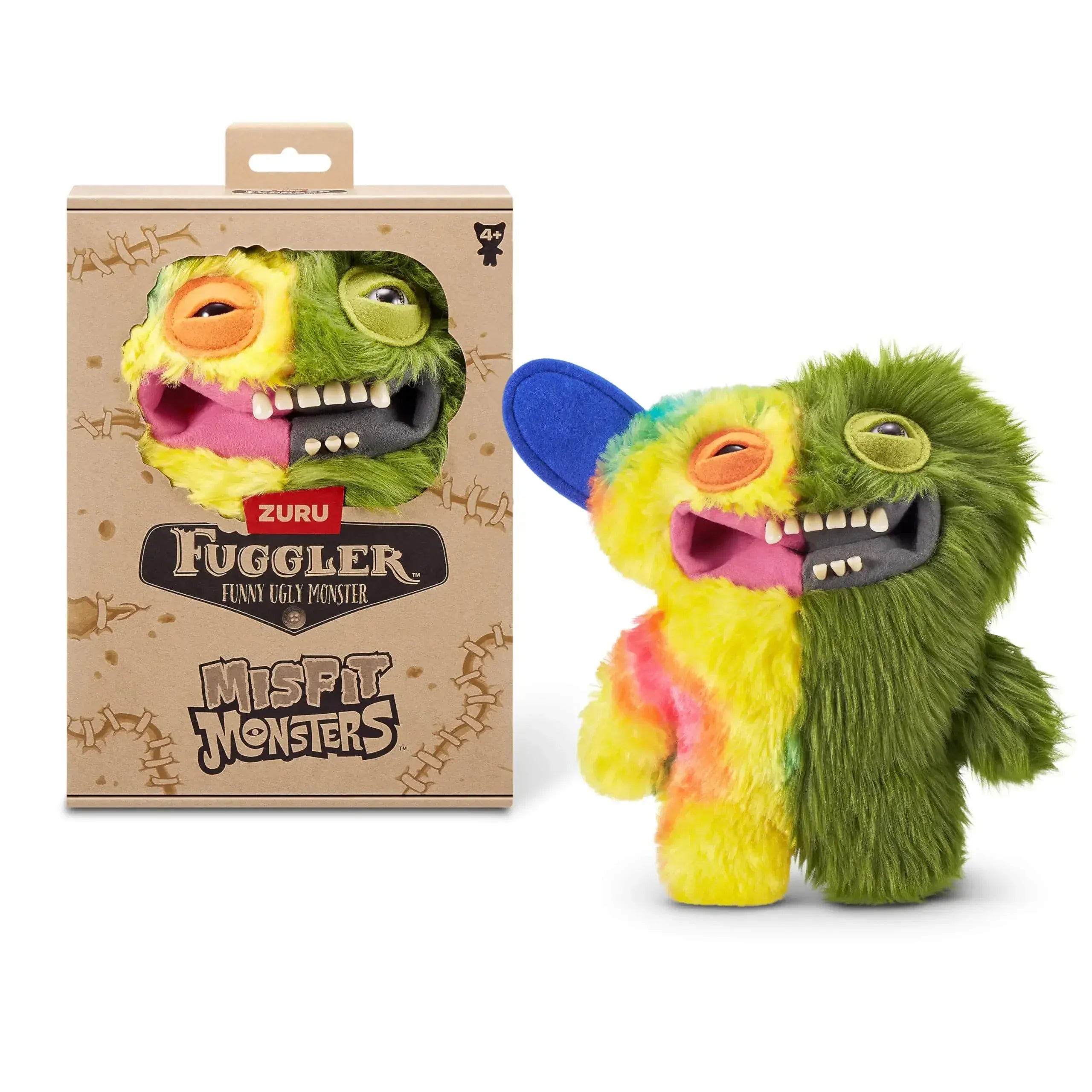 Fuggler WideEyed Tooths Monster Plush Dolls Soft Fuggler Stuffed Pants Gap Toothed McGoo‌ ‌Monstrosity Peluche Toys