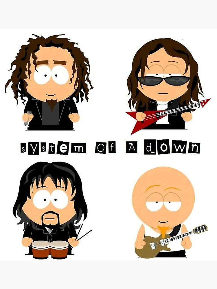 Heavy Metal Band System of A Down Posters Music Album Canvas Painting Wall Art Club Living Room Bedroom Home Office Decor Gift
