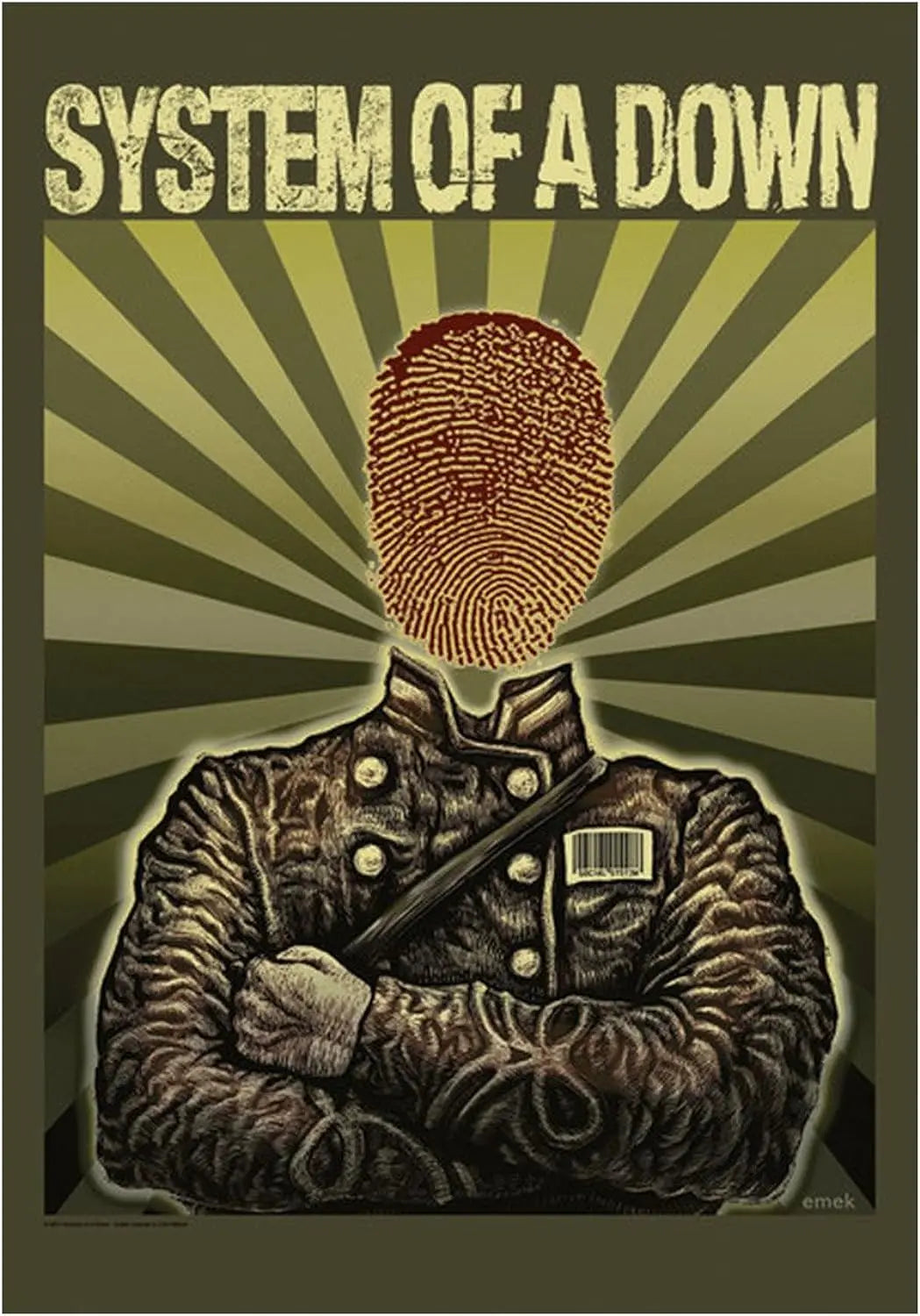 Heavy Metal Band System of A Down Posters Music Album Canvas Painting Wall Art Club Living Room Bedroom Home Office Decor Gift