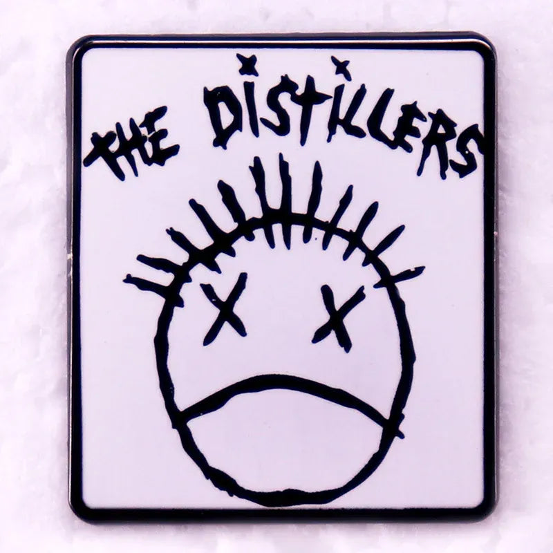 Hip Hop Rock Band Music Theme Badge Originality Enamel Metal Pin Singers Choir Band Fan Friend Gift Accessorie Collection