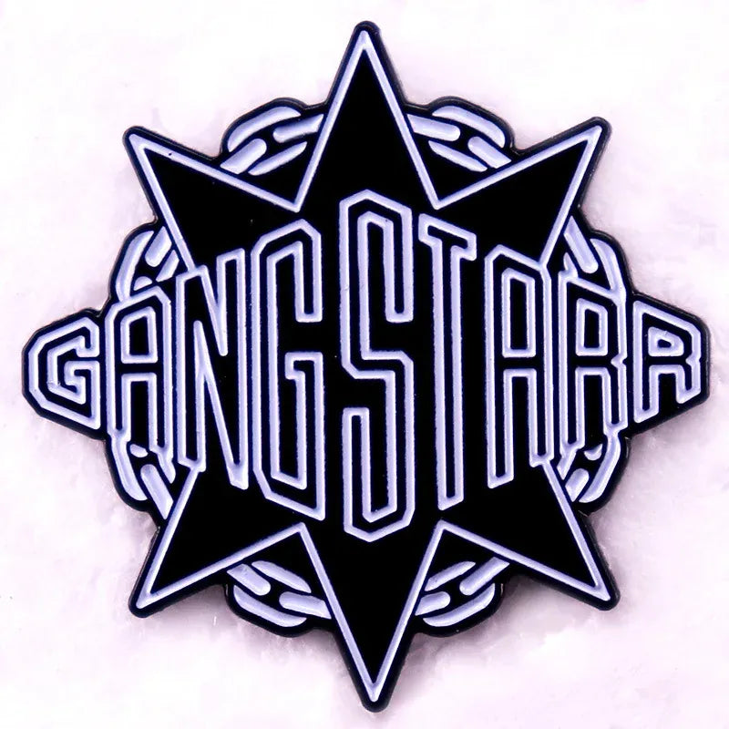 Hip Hop Rock Band Music Theme Badge Originality Enamel Metal Pin Singers Choir Band Fan Friend Gift Accessorie Collection