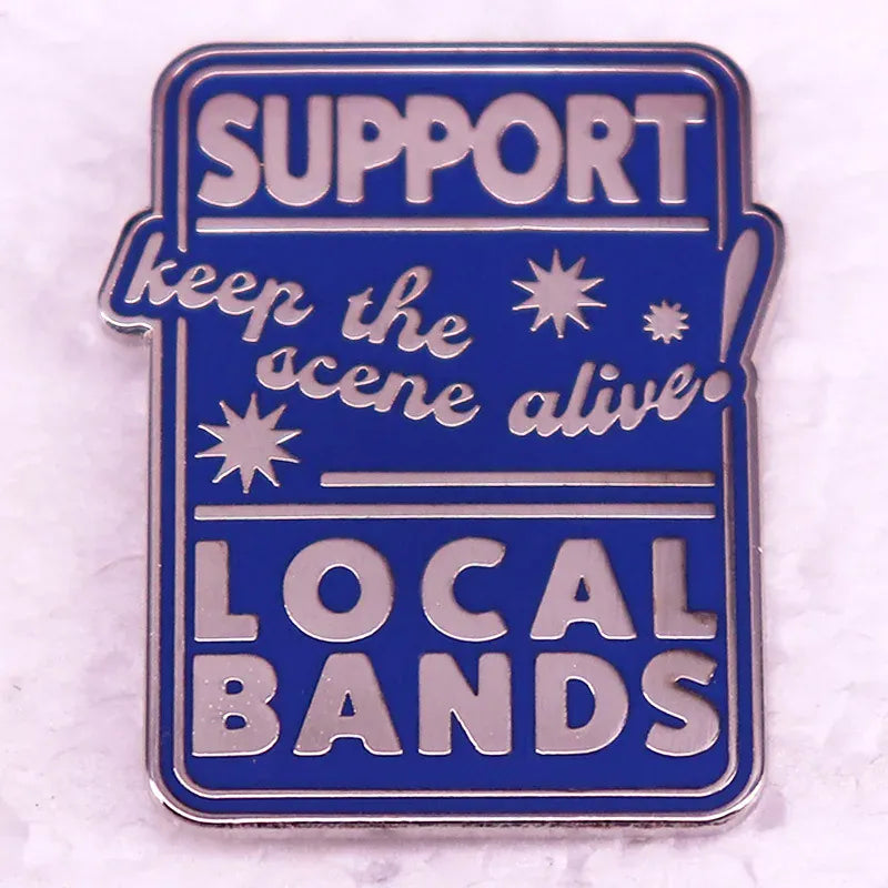 Hip Hop Rock Band Music Theme Badge Originality Enamel Metal Pin Singers Choir Band Fan Friend Gift Accessorie Collection