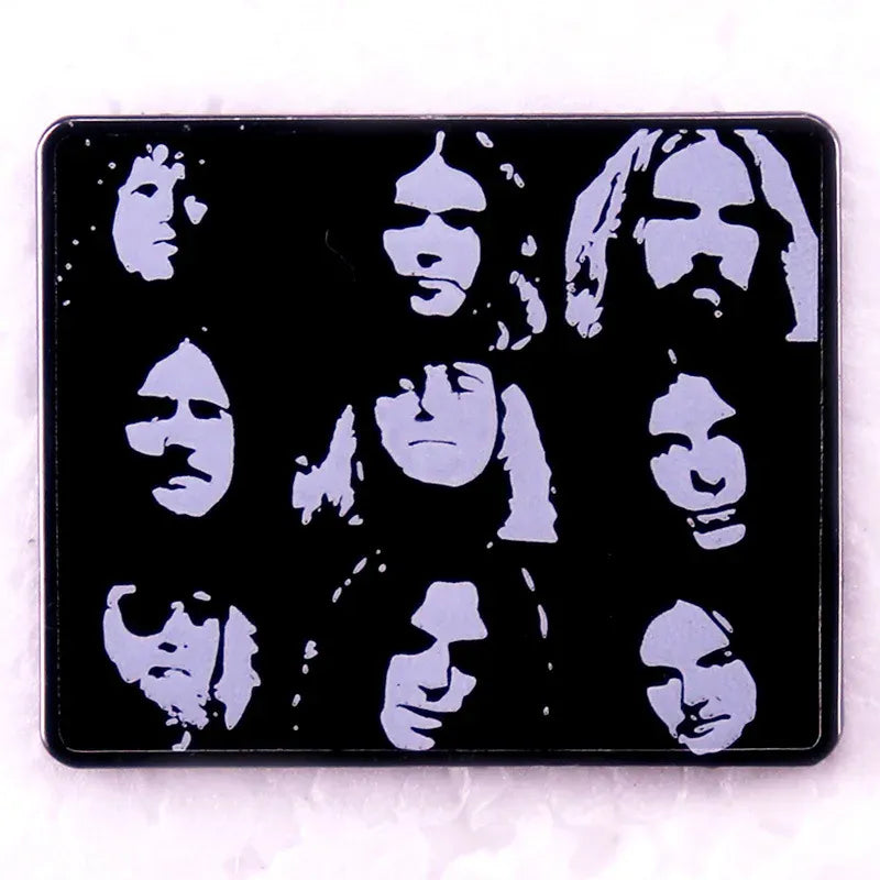 Hip Hop Rock Band Music Theme Badge Originality Enamel Metal Pin Singers Choir Band Fan Friend Gift Accessorie Collection