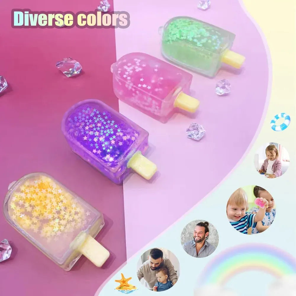 Kawaii Ice Cream Squishy Fidget Toy - Cute Stress Relief Cube for Anxiety & ADHD