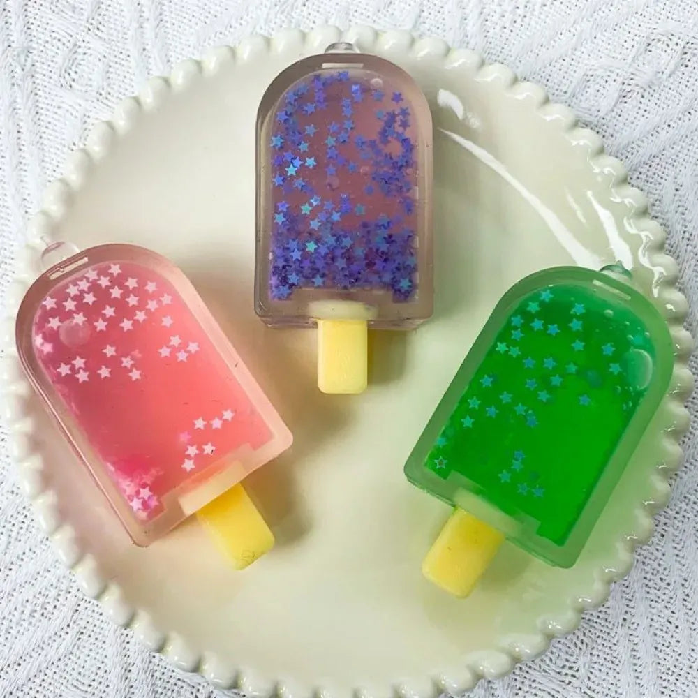 Kawaii Ice Cream Squishy Fidget Toy - Cute Stress Relief Cube for Anxiety & ADHD