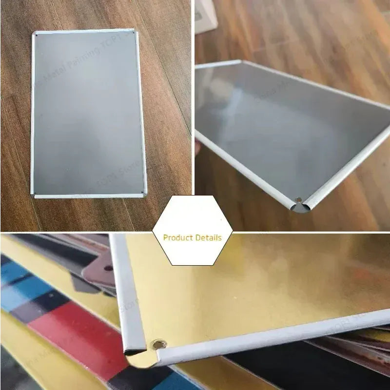 Metal Wall Art Decor, Waterproof 2D Flat Poster, Durable Housewarming Birthday Gift for Home