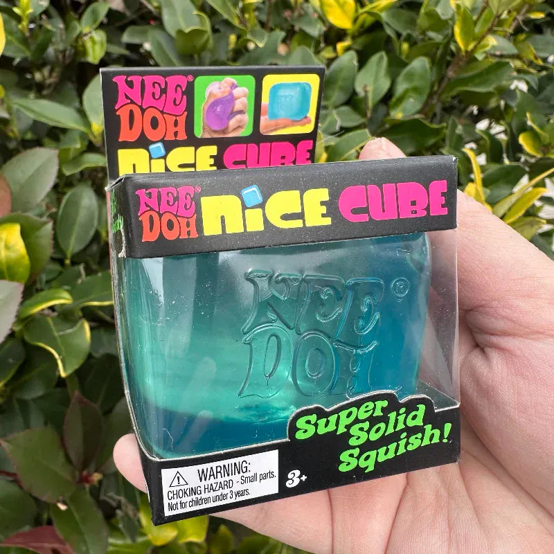 Needoh Nice Cube Sensory Stress Reliever Fidget Tool for Anxiety & Focus Desk Sensory Cube for Adults & Kids