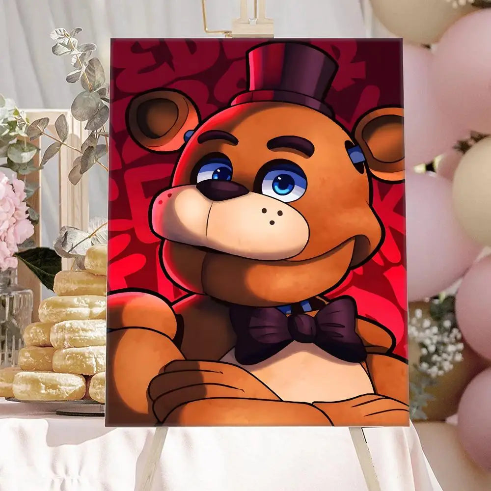 New F-F-FNAF Movie Game Poster HD Anime Hot Theme Singer/OST/Movie-Waterproof Self-Stick Home Decor