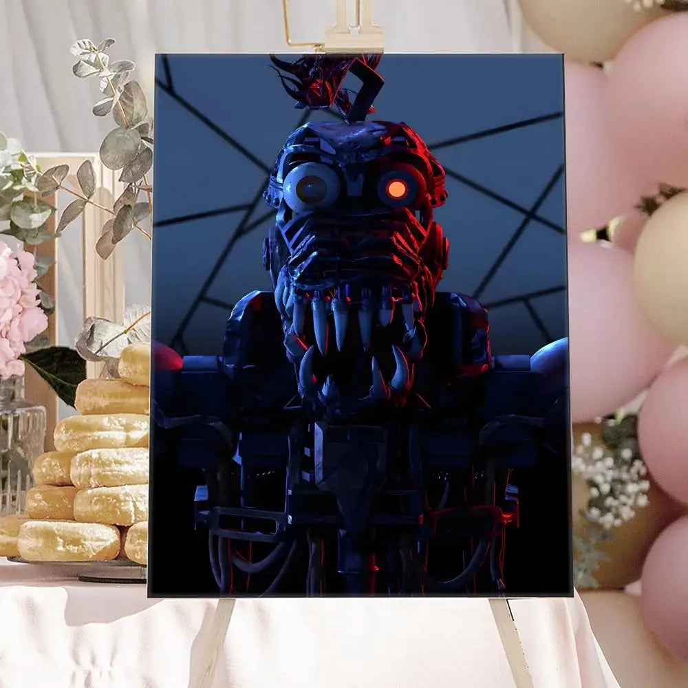 New F-F-FNAF Movie Game Poster HD Anime Hot Theme Singer/OST/Movie-Waterproof Self-Stick Home Decor