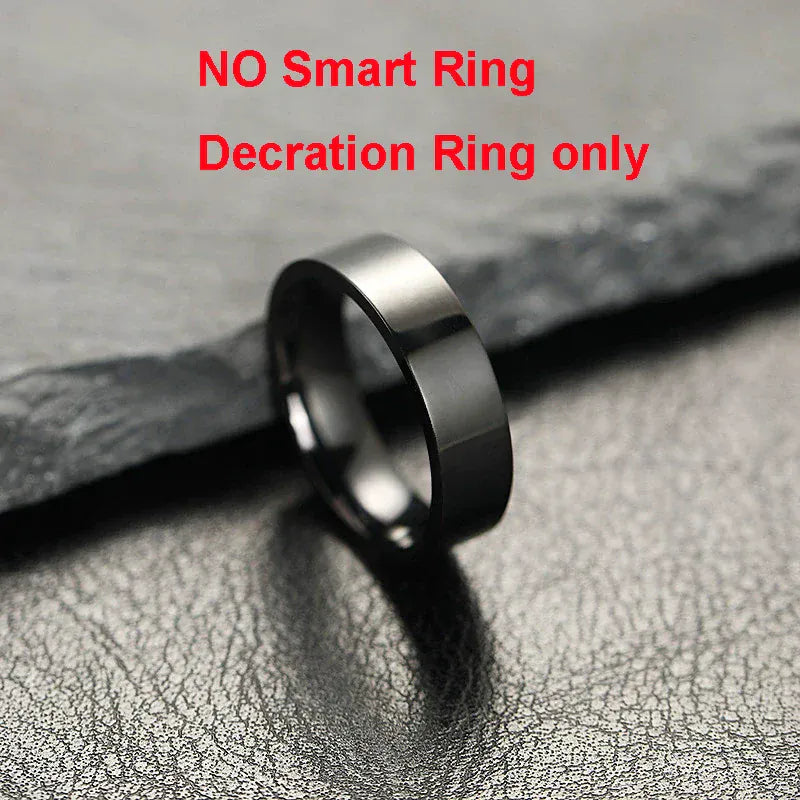 New Smart Ring Men Women, Heart Rate Blood Oxygen and Sleep Monitor Smart ring IP68 & 5ATM Waterproof, Multi-sport Mode Ring