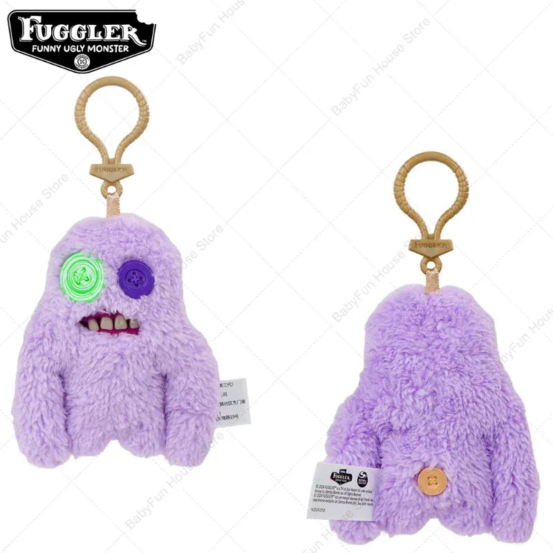 Original Fuggler Ugly Teeth Monsters Plush Toys Keychains Fugglers Wide Eyed Weirdo Annoyed Alien Rabbit Peluche Dolls Pendants