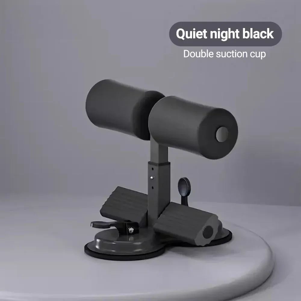 Sit-Up Assistant with Suction Cups - Adjustable Ankle Support Bar