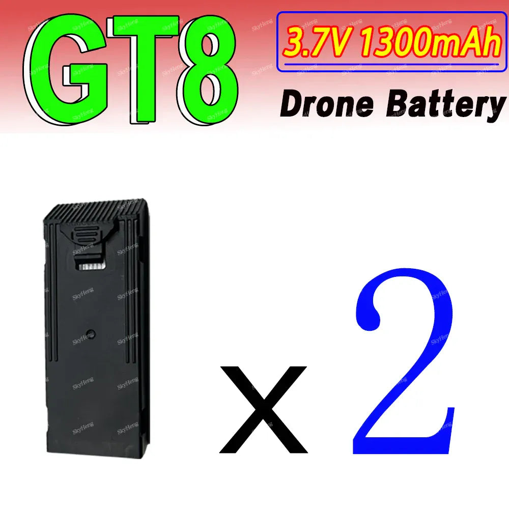 Wholesale GT8 Drone Battery 3.7V 1300mAh Original Battery GT8 4K Camera Drone Spare Lipo Battery GT8 Accessories Parts