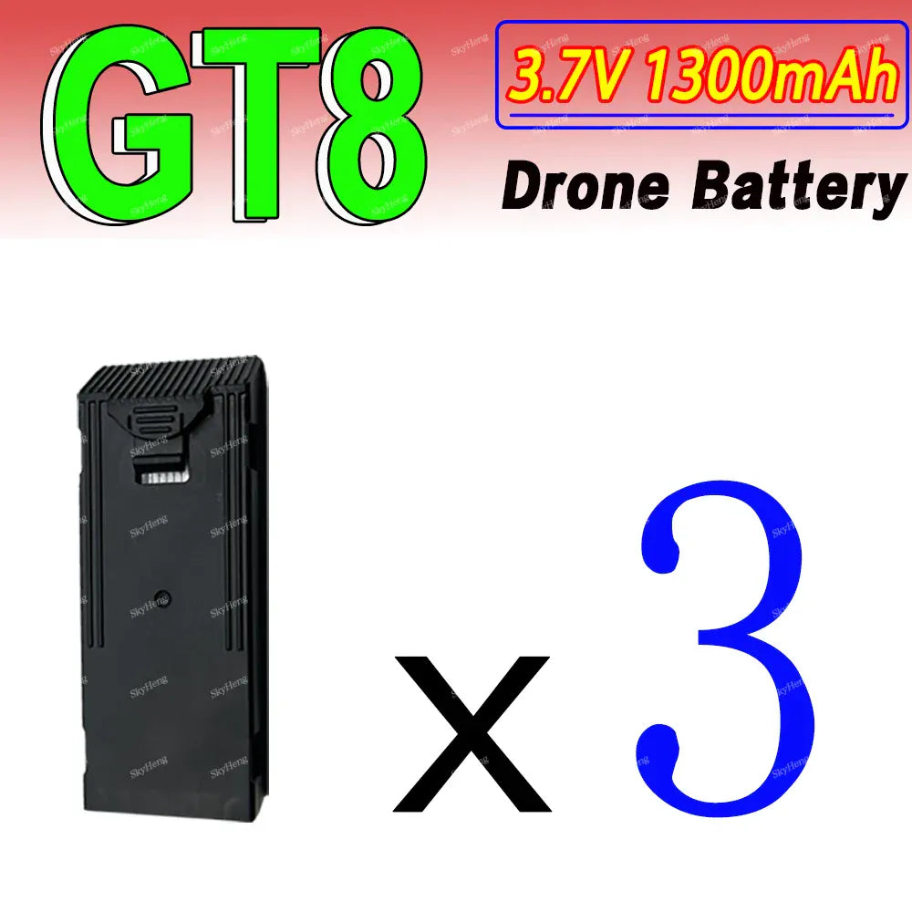 Wholesale GT8 Drone Battery 3.7V 1300mAh Original Battery GT8 4K Camera Drone Spare Lipo Battery GT8 Accessories Parts